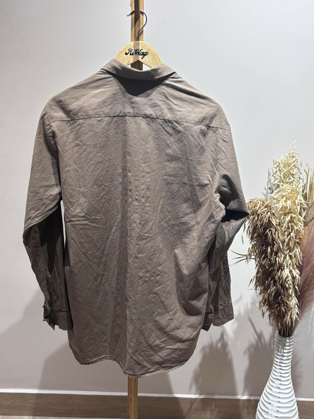 Men's Formal Brown Shirt - 3XL Size