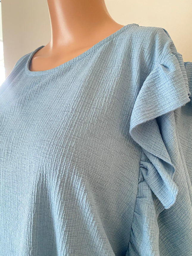MAX Women's Casual Blue Top - L Size