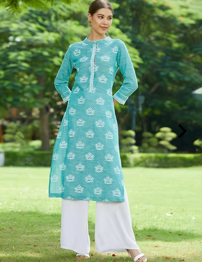 Sea Green Beautiful Kurta