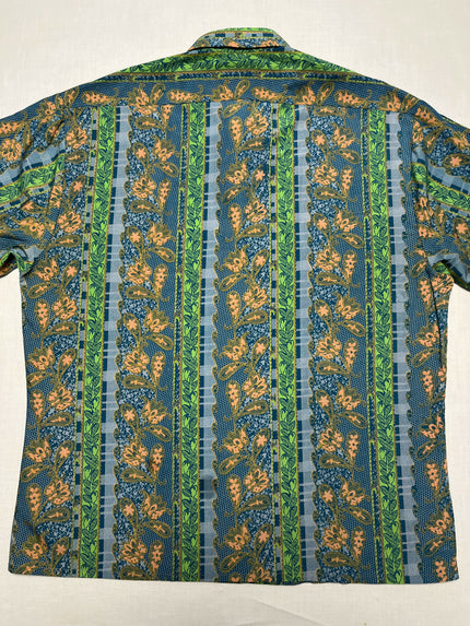 Retro Print Long Sleeve Shirt