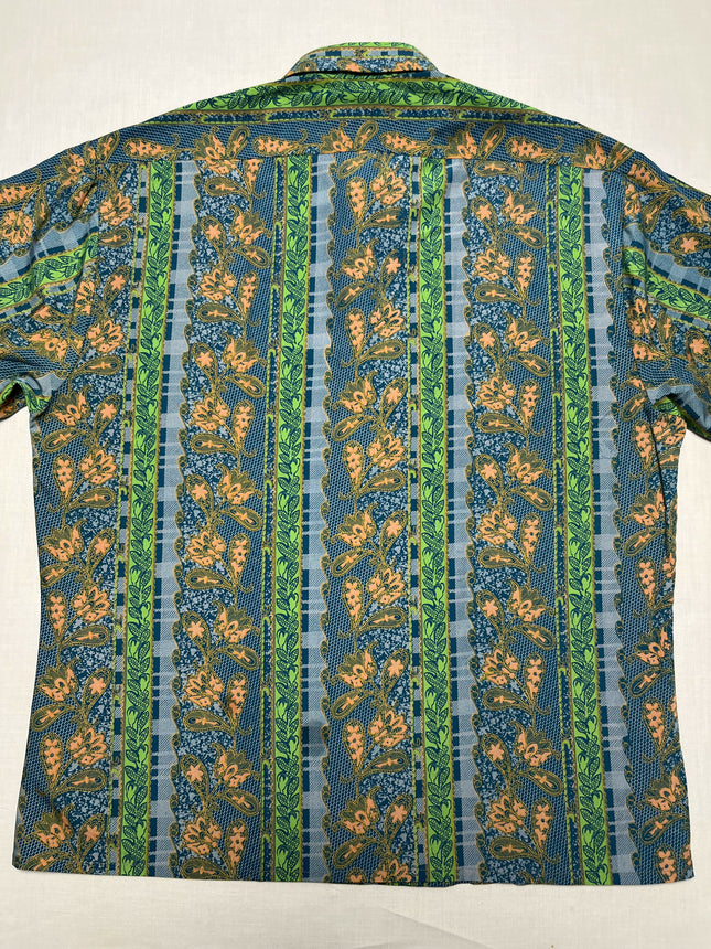 Retro Print Long Sleeve Shirt