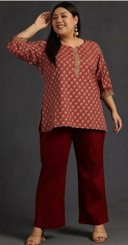 Women's Plus size floral printed plus Kurti - 4XL Size