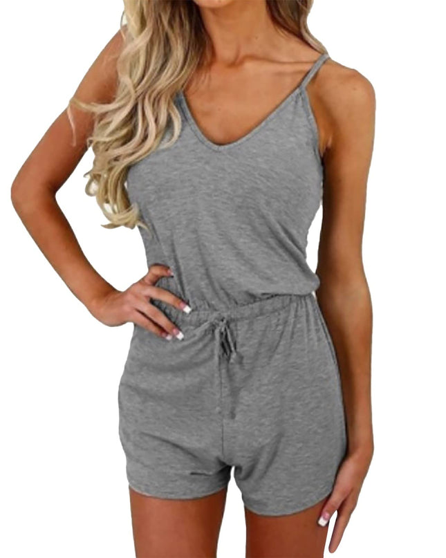 DIVIDED H&M Women’s Short Sleeveless Grey jumpsuit - M Size