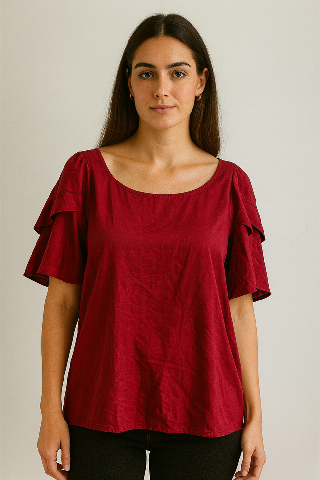OOMPH Womens Magenta Top - XXXL Size