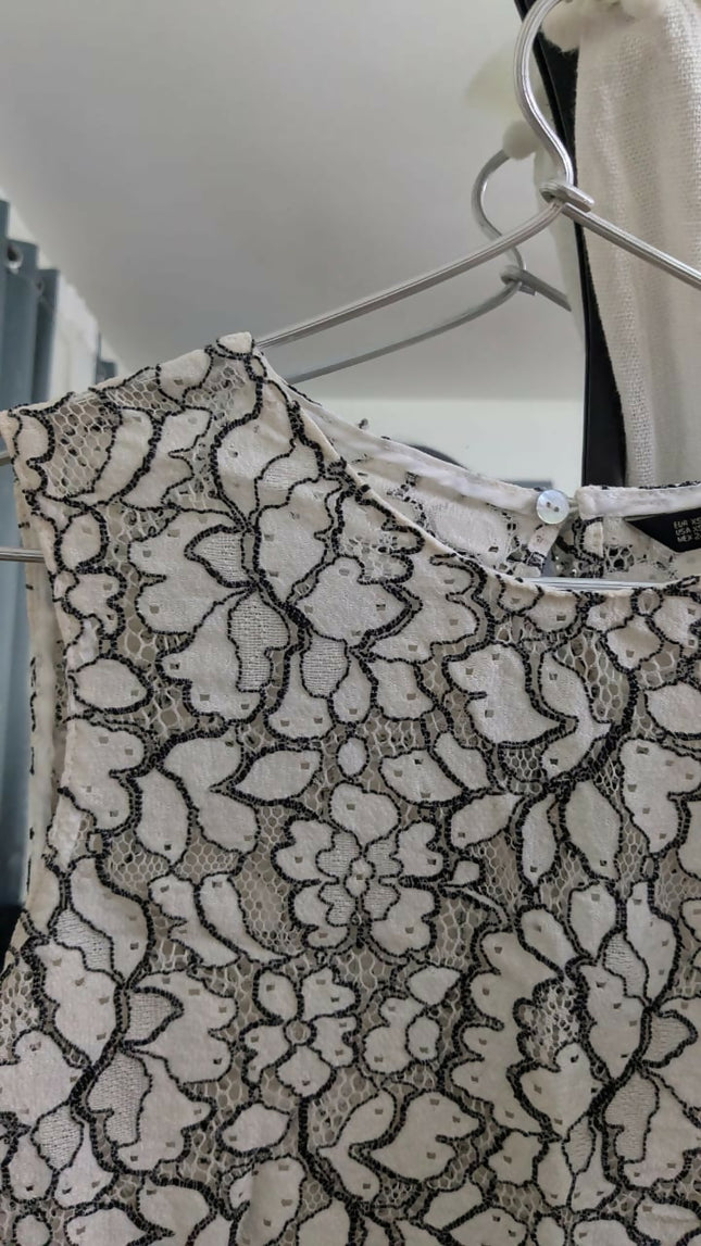 Women's Casual White Crop Top - S Size