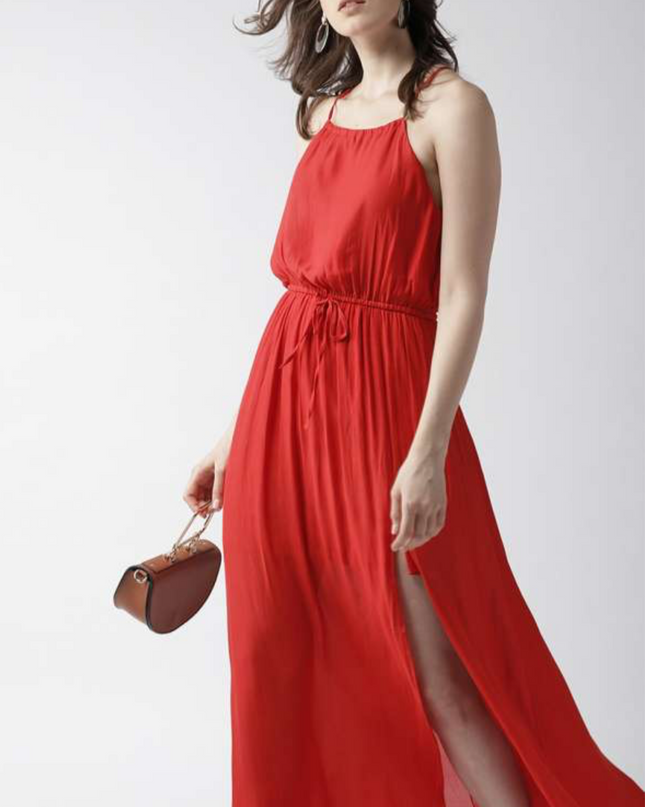 FOREVER 21 Women's Sleeveless Red Dress - S Size