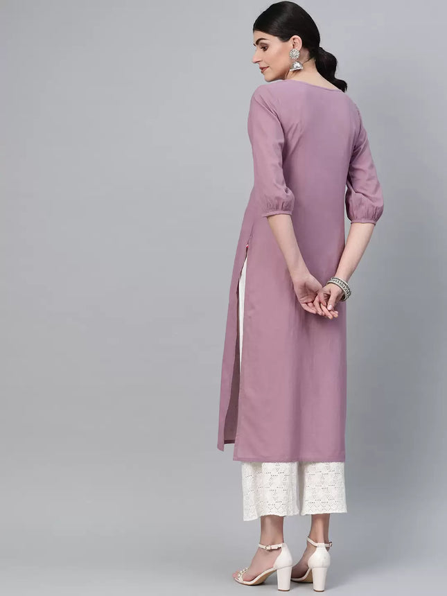 Varanga Light Lavender Kurti Women’s - L size