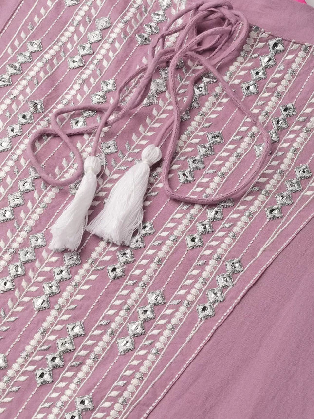 Varanga Light Lavender Kurti Women’s - L size