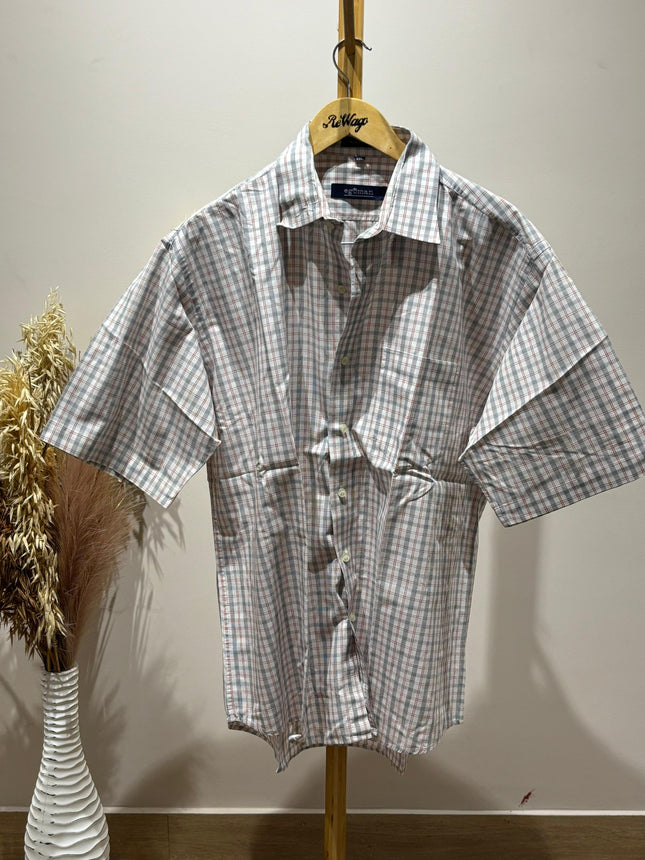 EGOMAN Men's Casual Check Shirt - 2XL Size