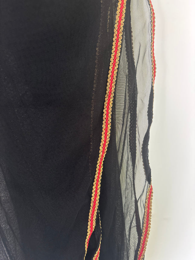 Women’s Black Net Shawl