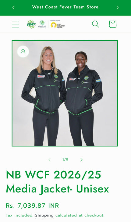 NB WCF 2026/25 Media Jacket- Unisex