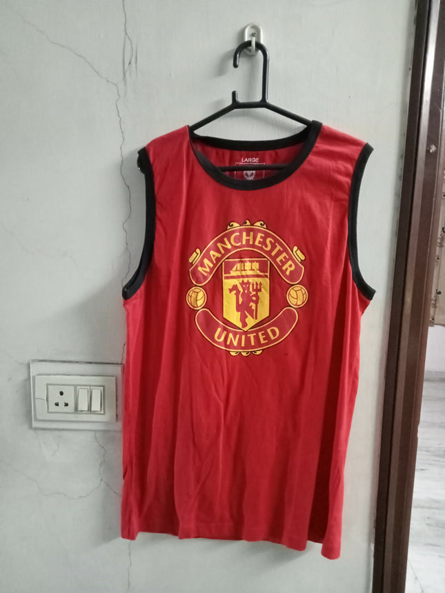 Men's Red Manchester United tank top - L Size