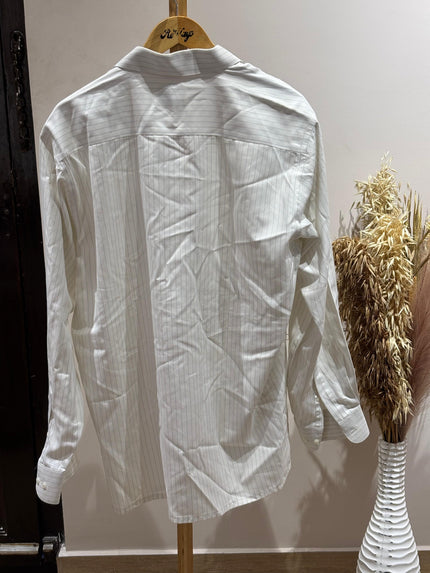 VANHEUSEN Men's Formal White Shirt - 2XL Size