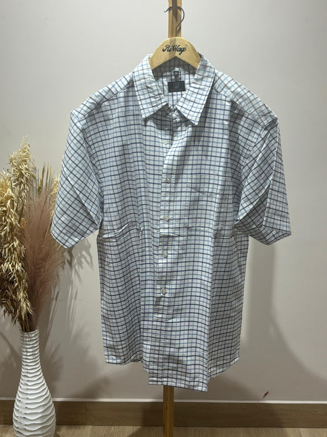 PETROLEUM Men's Casual White Shirt - 2XL Size