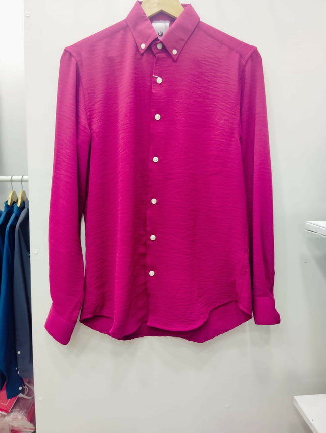 Men's Casual Pink Shirt - (S, M) Size [ Not used ]