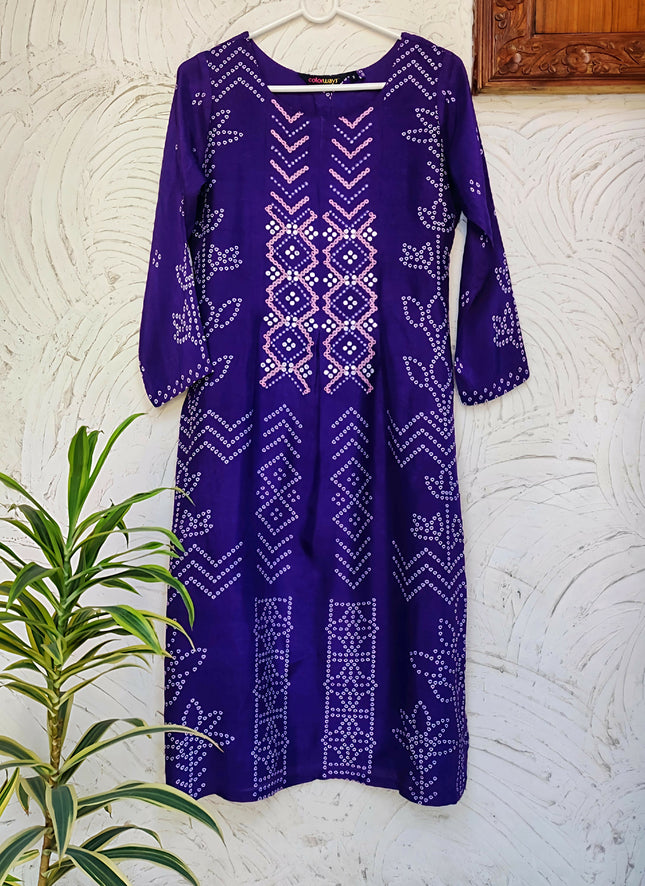 Silk Kurta with Embroidery
