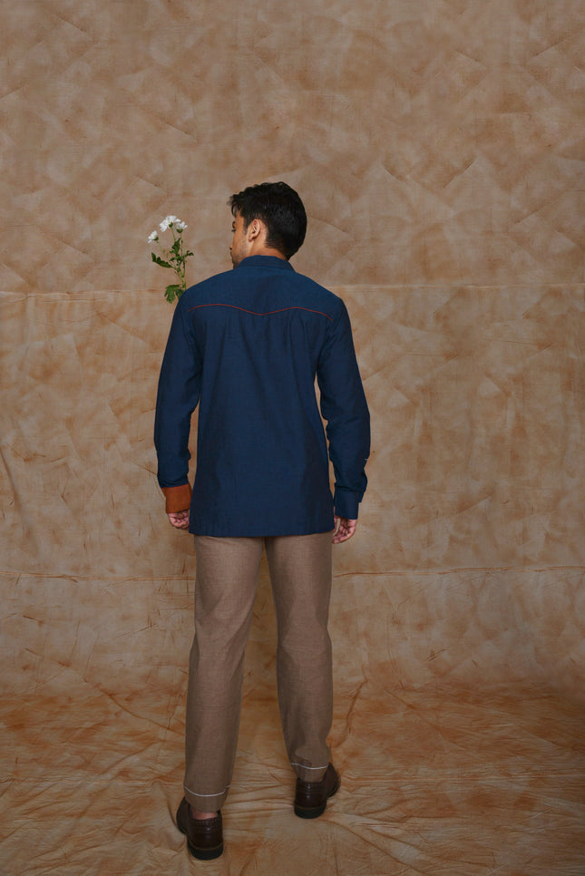 Anushe Pirani Mens High Low Hem Shirt