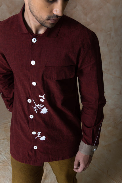 Anushe Pirani Mens High Low Hem Shirt