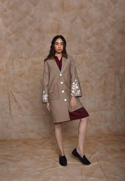 Anushe Pirani Women's High Low Hem Trench