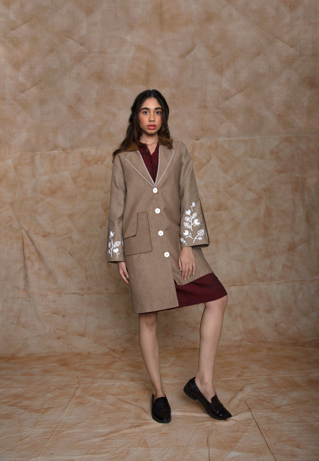 Anushe Pirani Women's High Low Hem Trench
