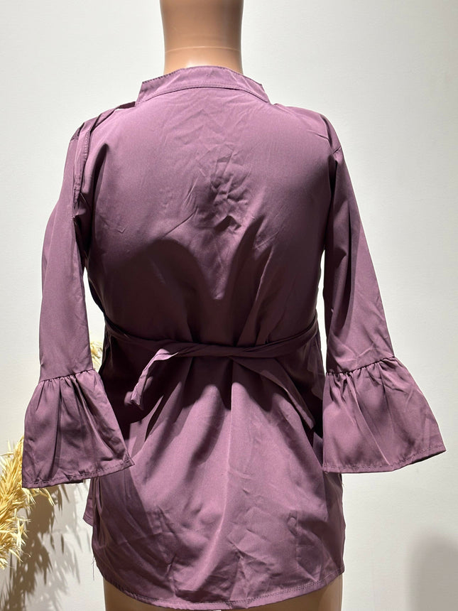 Women's Short Purple Kurta - M Size