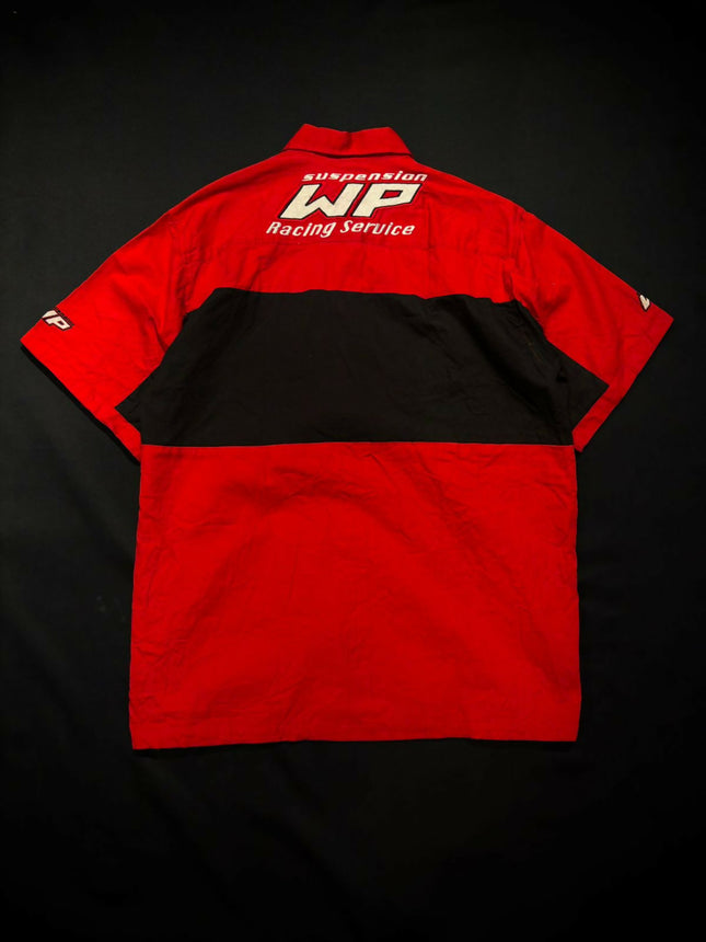 Men's Casual FiveSleeve Red Shirt - XL Size