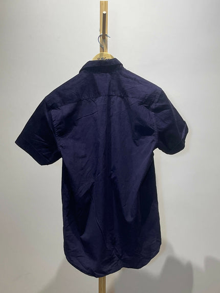 Men's Casual Violet Shirt - XL Size