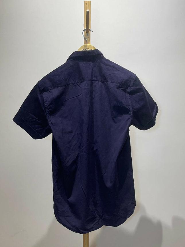 Men's Casual Violet Shirt - XL Size
