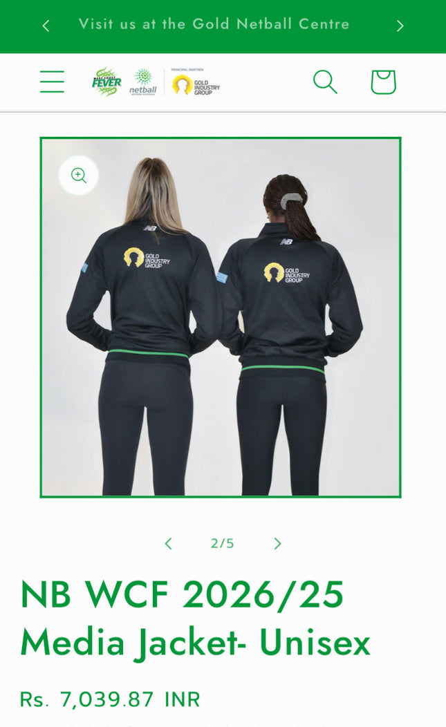 NB WCF 2026/25 Media Jacket- Unisex