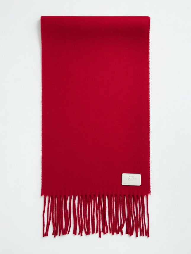 Pre owned Coach Solid Red Women's Scarve!