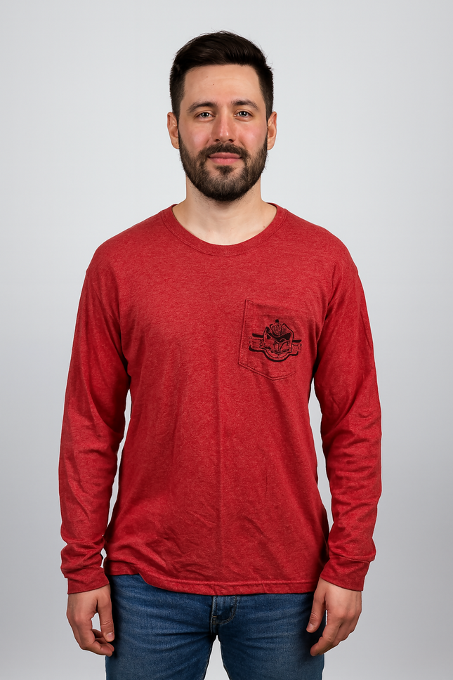 Men's Casual Red T-Shirt - XL Size