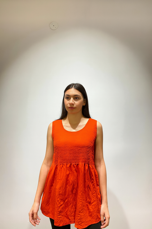 Women's Casual Orange Top - M Size