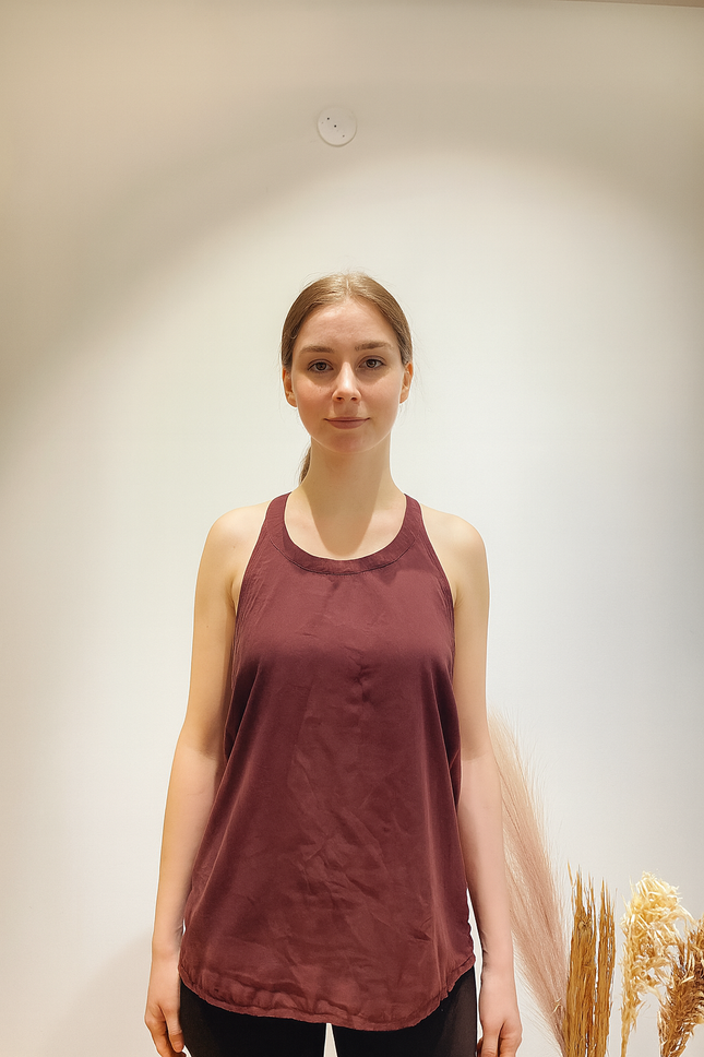 Women's Casual Maroon Top - M Size