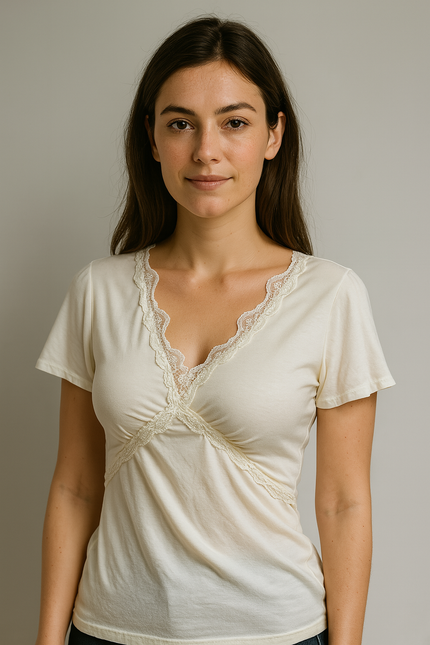 URBANIC Women's Casual White Top - S Size