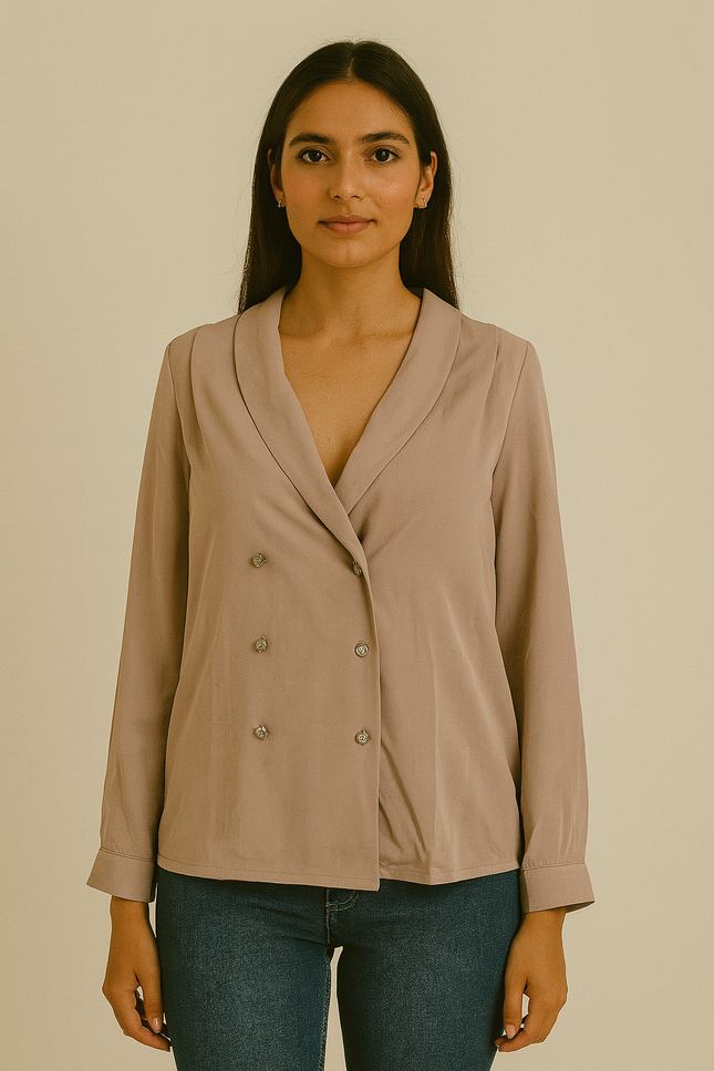 VERO MODA Women's Casual Peach Top - M Size