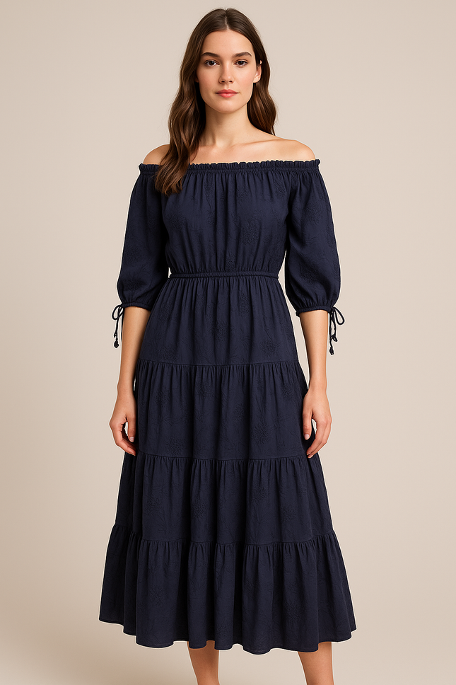 Women's Casual Navy Dress - S Size
