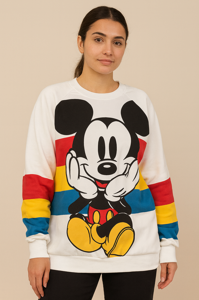1980s Vintage Mickey reversible puffy sweatshirt