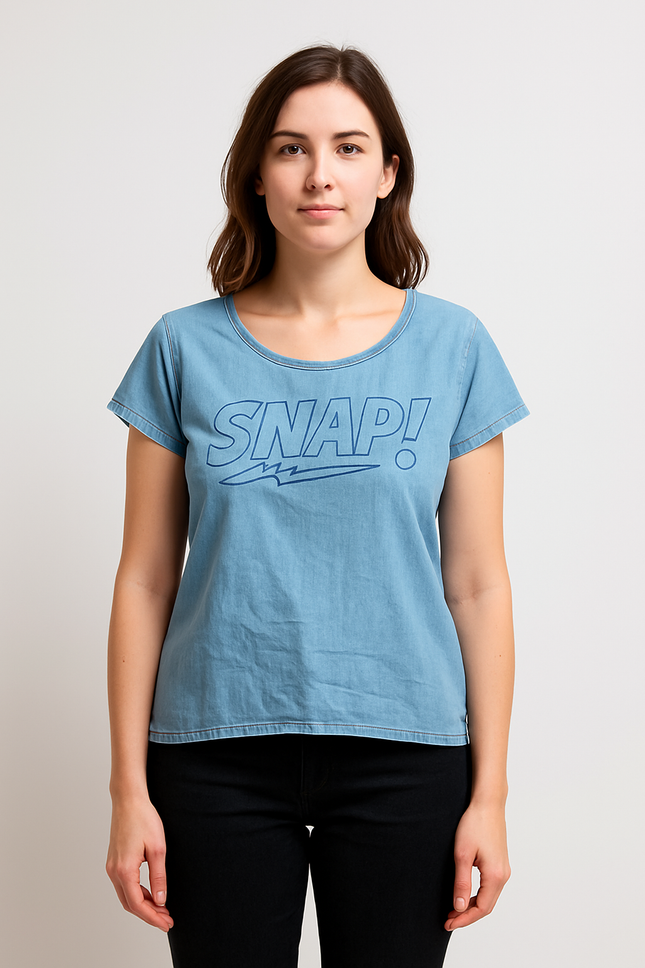 KOOK KEECH Women's Casual Blue Top - M Size