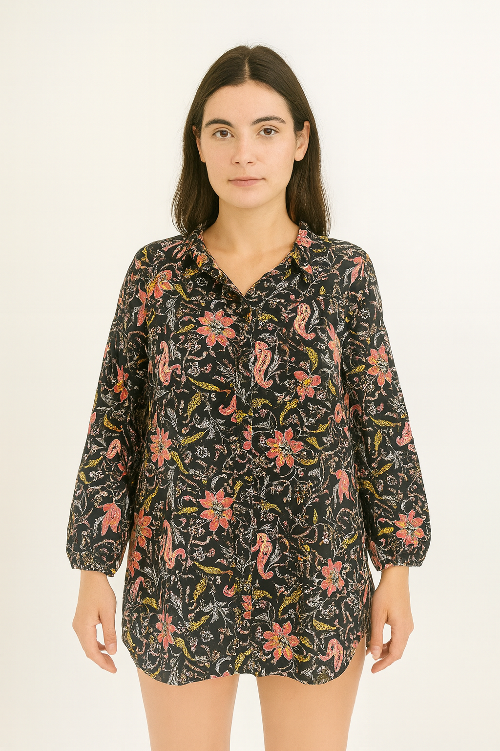 KING PHYSIX Women's Casual Black Shirt - XL Size