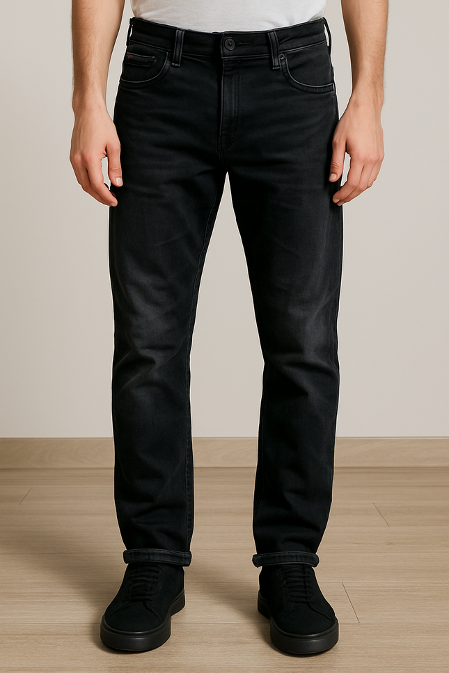 LEE COOPER Men's Regular Fit Black Jeans - M Size