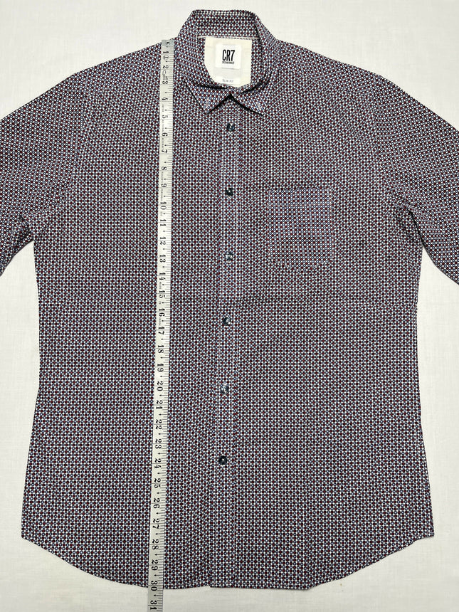 CR7 Men's Printed Long Sleeve Shirt