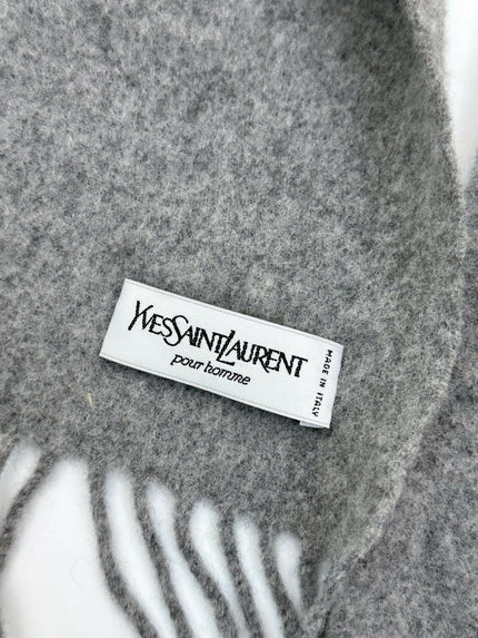 Pre owned Ysl Yves Saint Laurent Logo Scarf Unisex!
