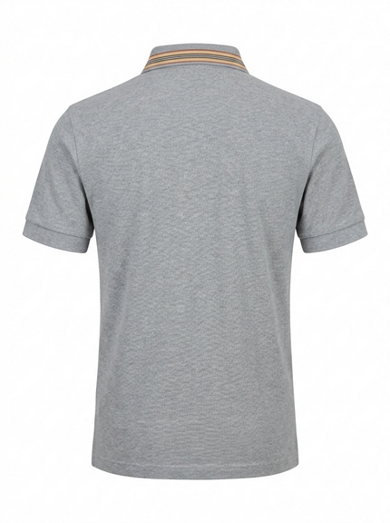 Authentic Burberry Men's Grey Polo Shirt Size S