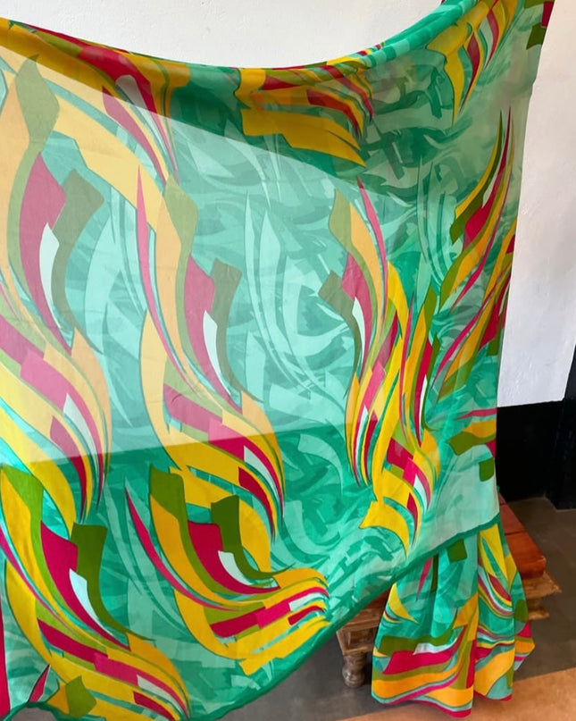 Women’s Printed Georgette Saree