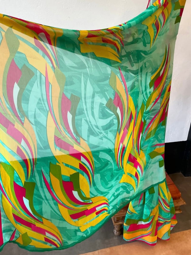 Women’s Printed Georgette Saree