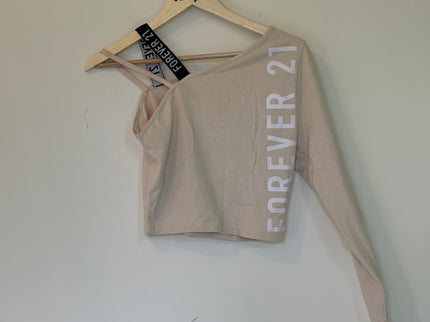 Forever 21 Women’s Beige Crop Top - M size