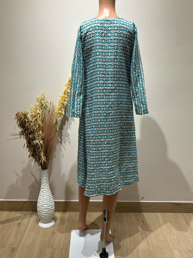 Women's Casual Green Kurta - L Size