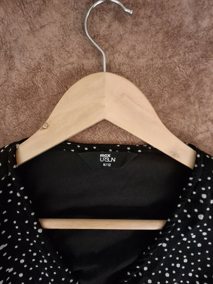 Black Polka Dot Dress from Max - Size M - Knee Length