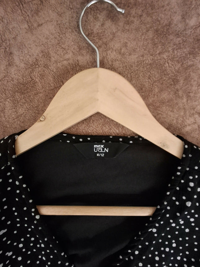 Black Polka Dot Dress from Max - Size M - Knee Length