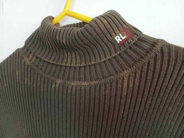 Women's Vintage Polo Ralph Lauren Olivetone turtle neck sweater